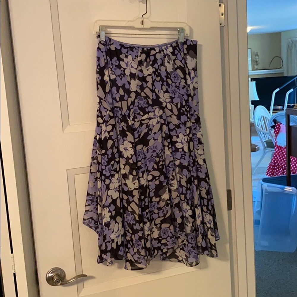 Purple, black and grey skirt